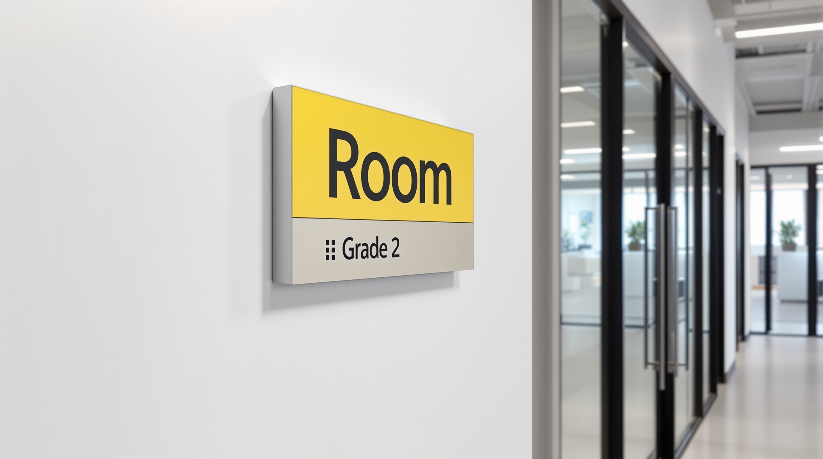 ADA compliant tactile sign